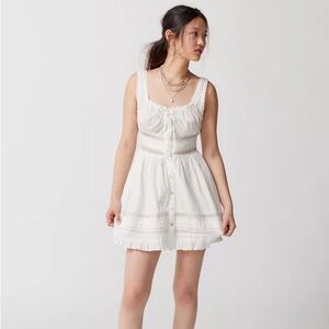 Urban Outfitters Angelina Lace-Insert Mini Dress